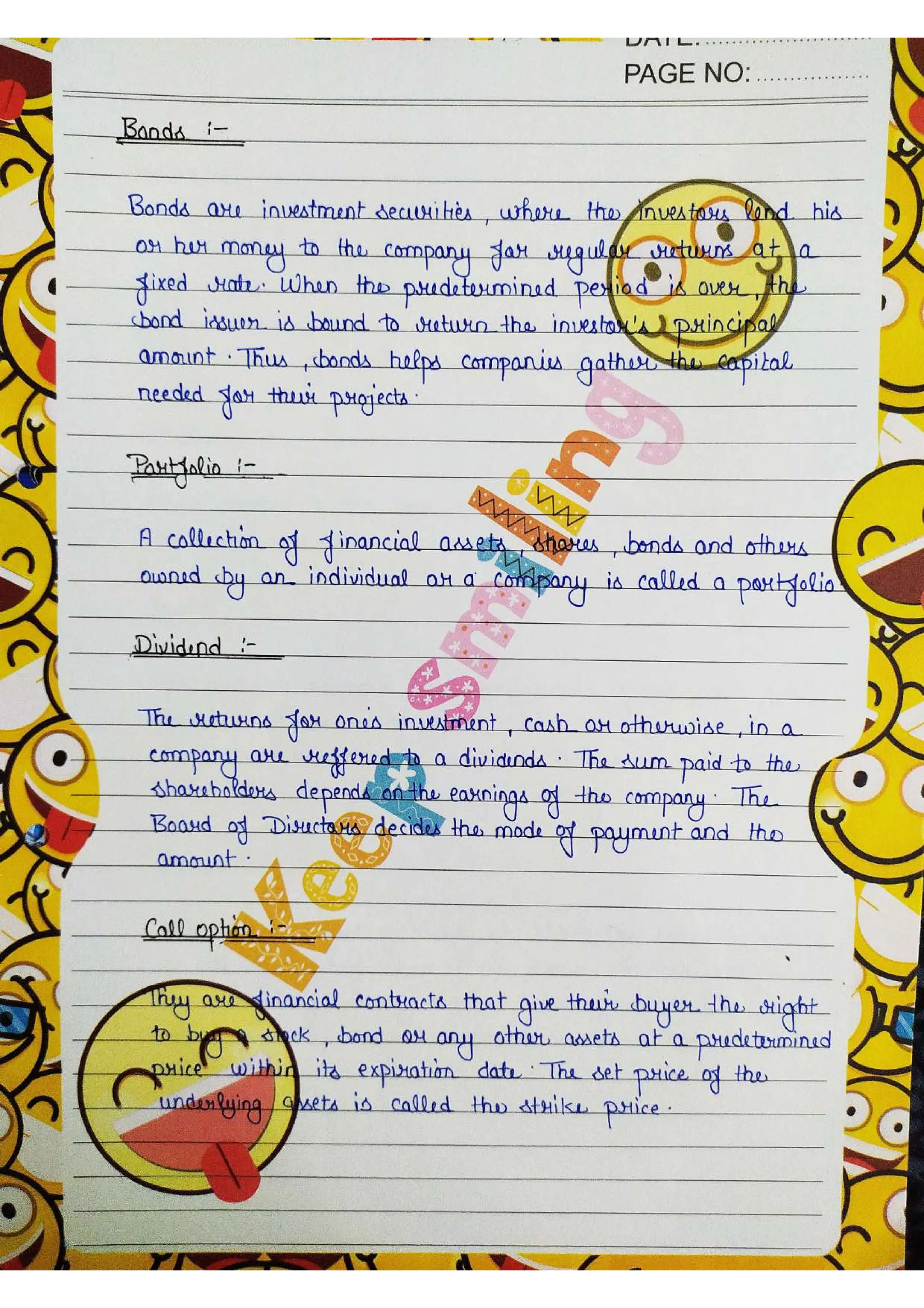 Business Studies  Project File  on Stock Exchange.pdf