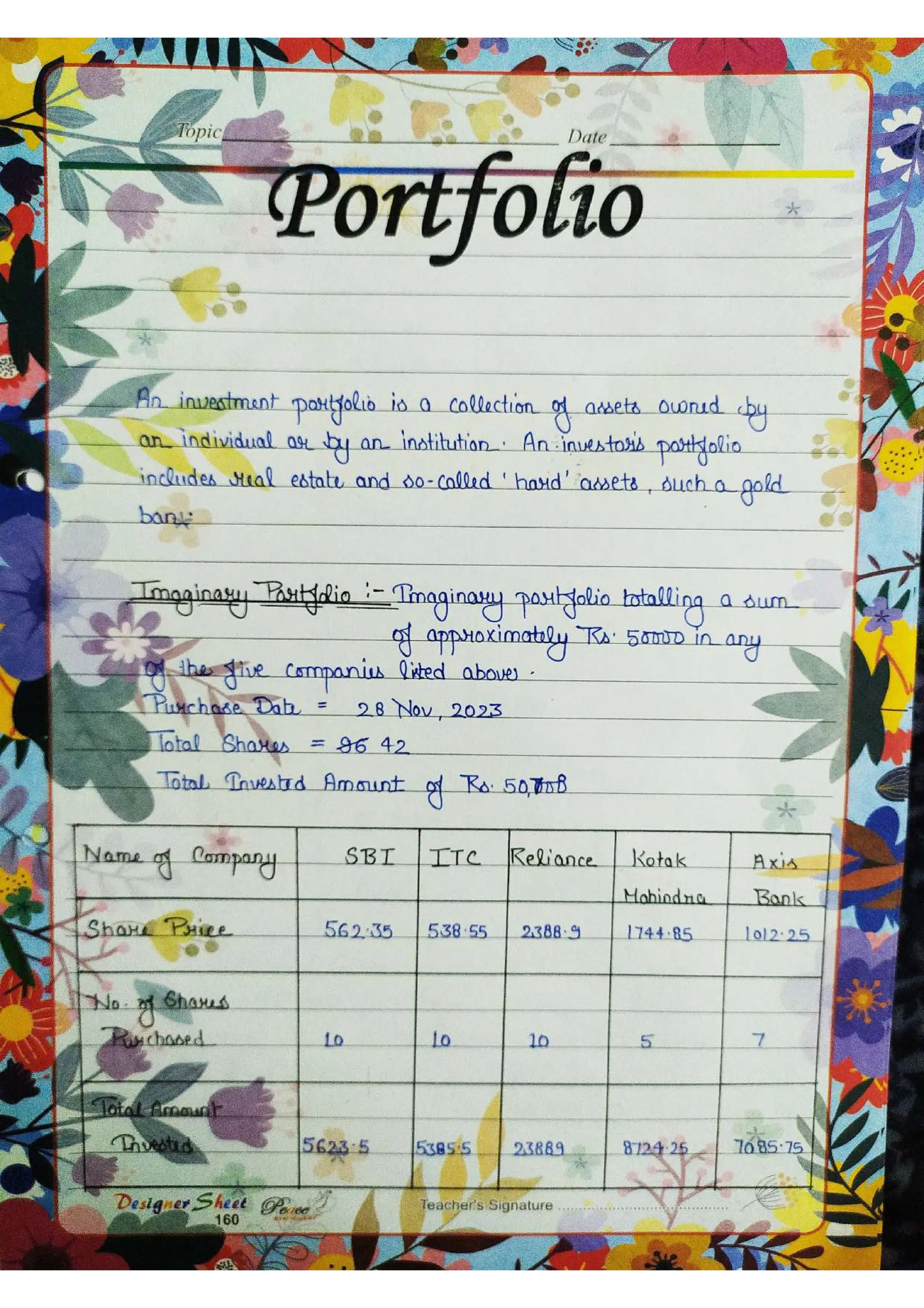 Business Studies  Project File  on Stock Exchange.pdf