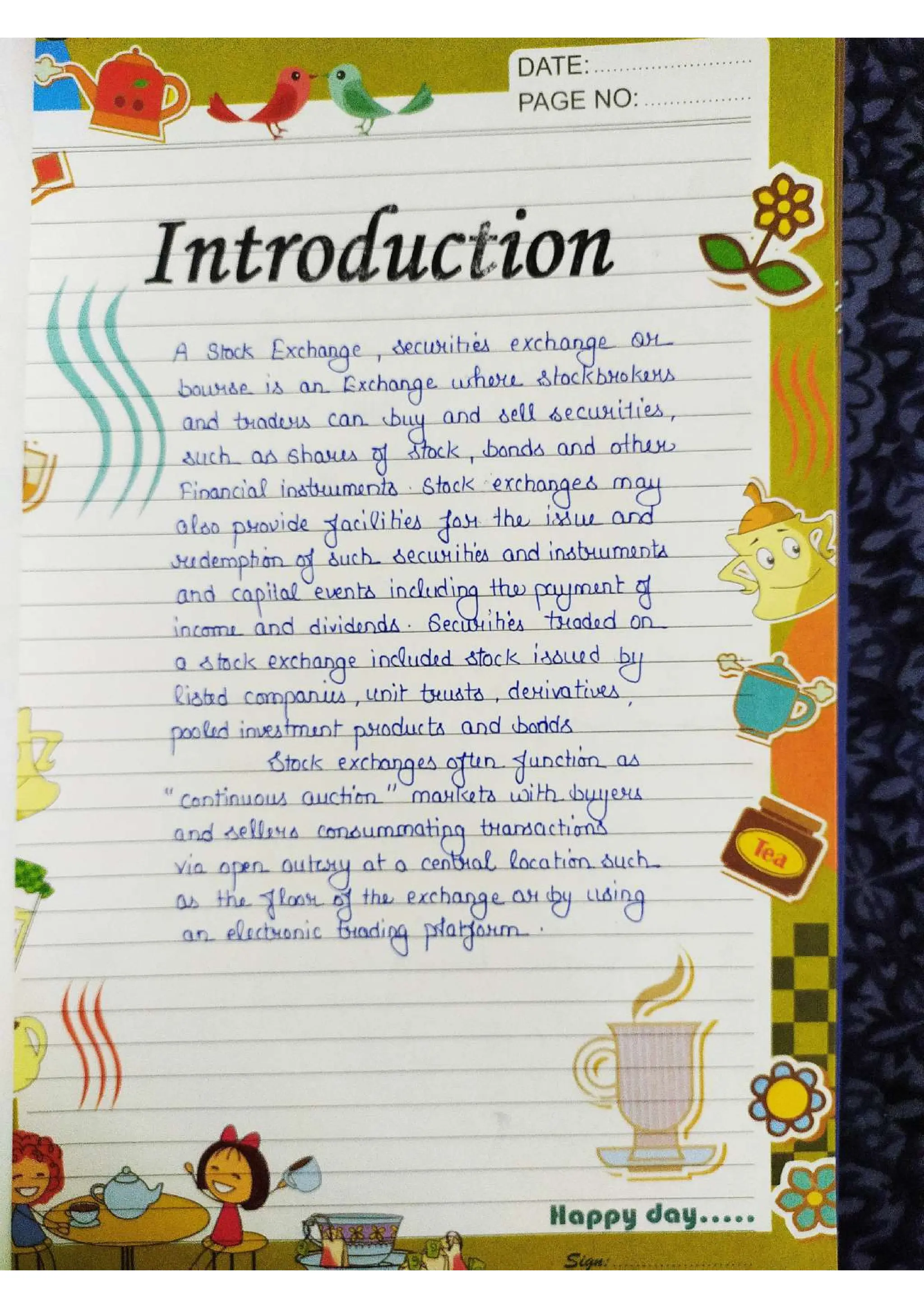 Business Studies  Project File  on Stock Exchange.pdf