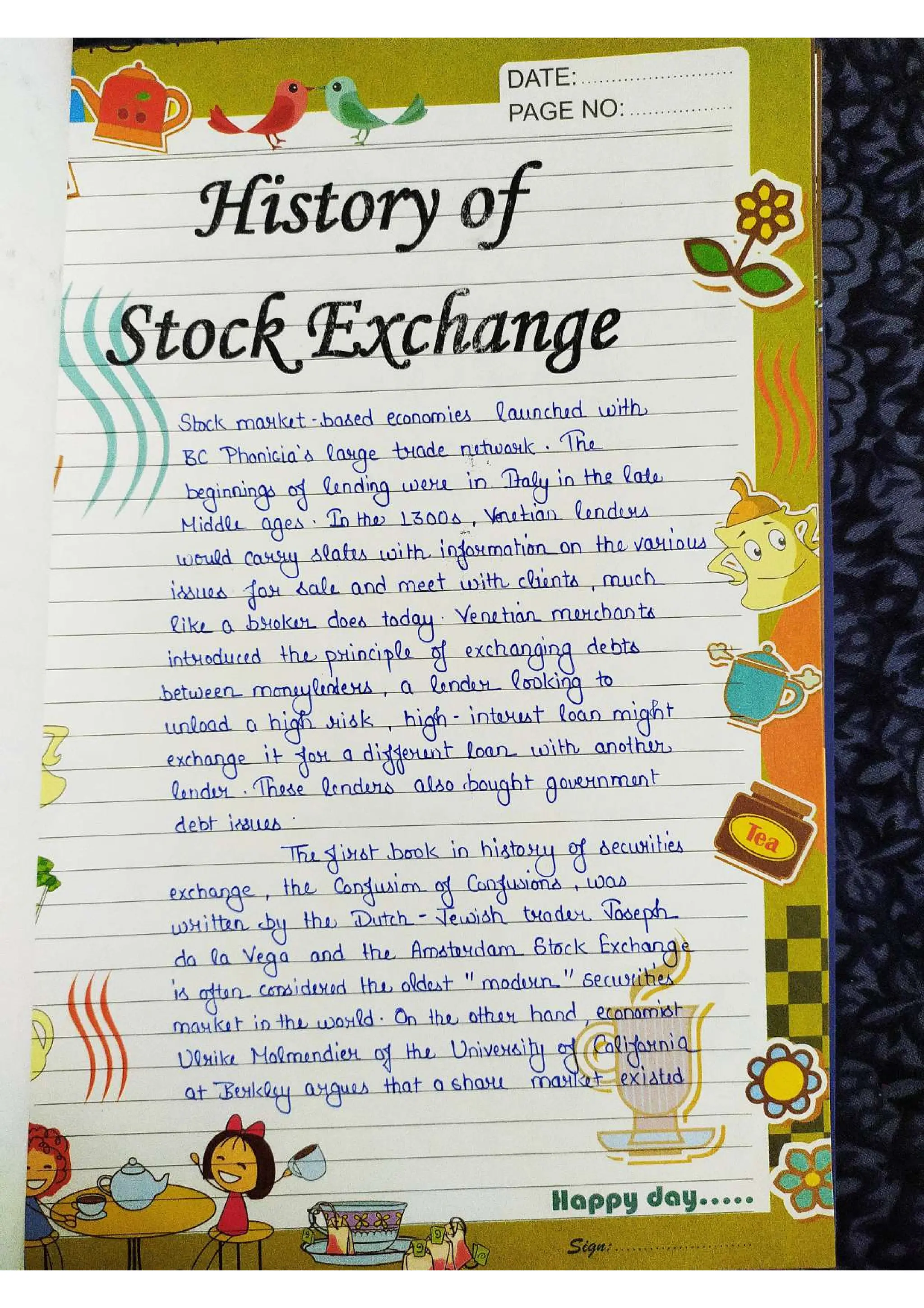 Business Studies  Project File  on Stock Exchange.pdf