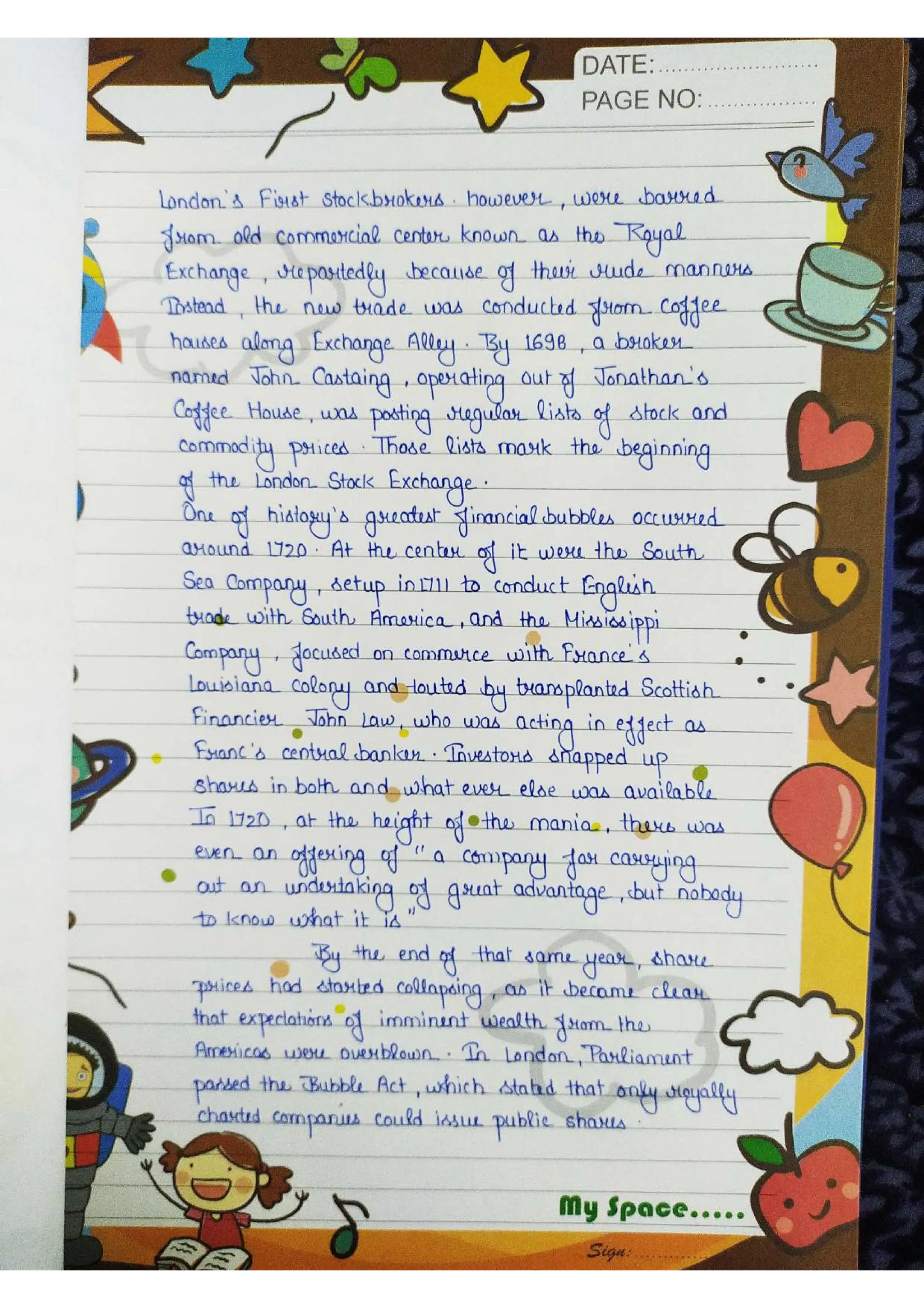 Business Studies  Project File  on Stock Exchange.pdf