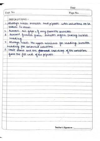 Class 12th chem practical file | PDF