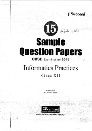 Class 12th information partical sample paper