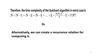 27
Alternatively, we can create a recurrence relation for
computing it.
Or
 