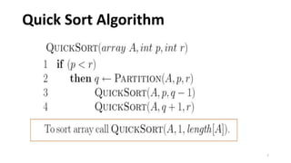 Quick Sort Algorithm
7
 