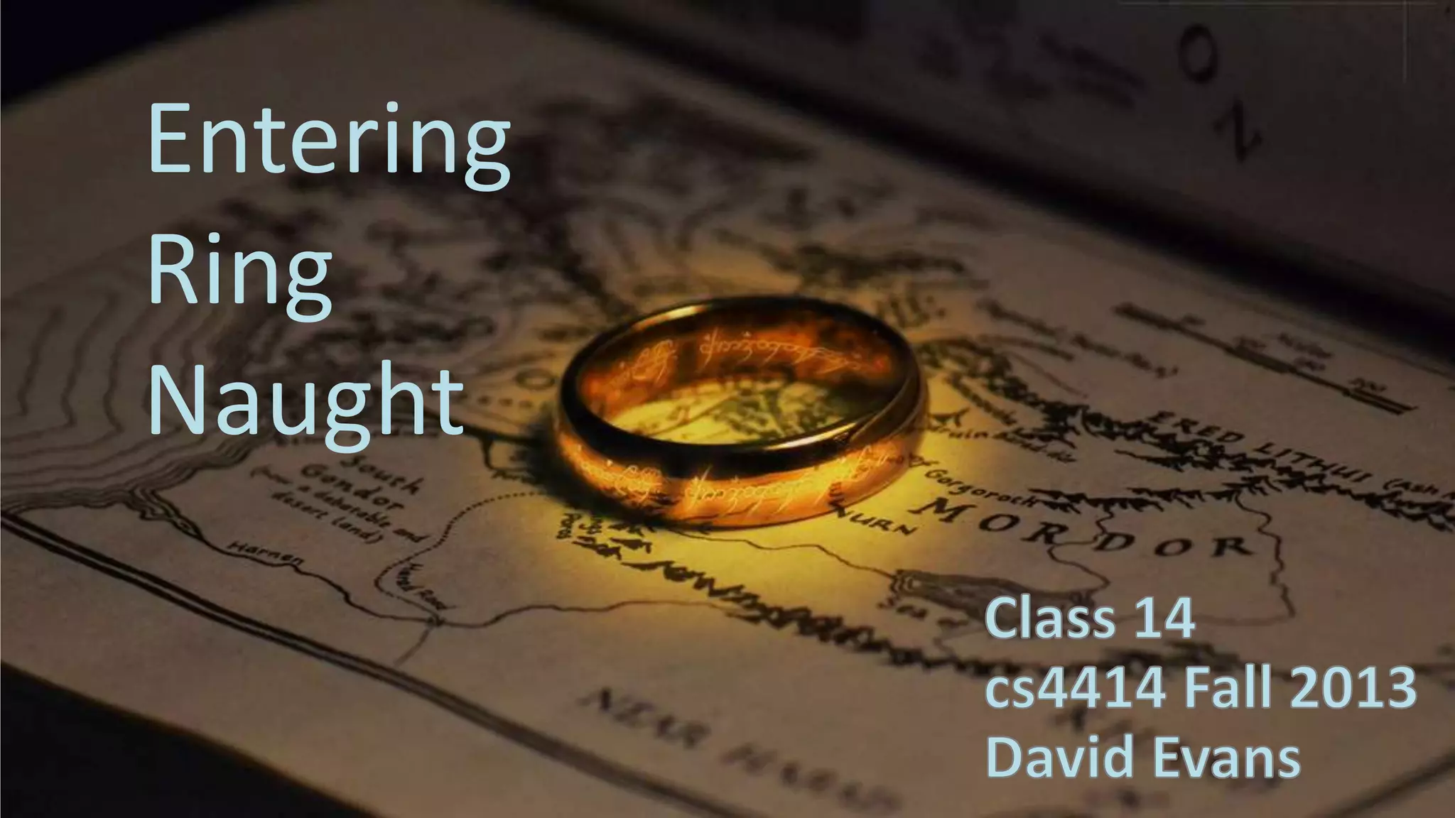 Entering Ring Naught 