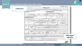 ©Webtel Electrosoft Private Limited
Chapter-14 ISSUE CERTIFICATE FORM 16/16A FROM TRACES
With Digital
Signature
In PDF Form
 
