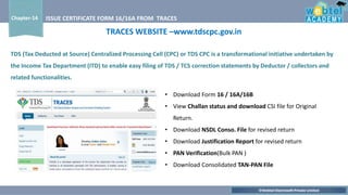 Form 16/16A from TRACESby Jyotikahemantkumar | PPTX