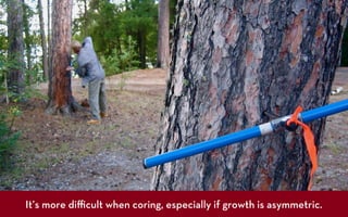 It’s more diﬃcult when coring, especially if growth is asymmetric.
 