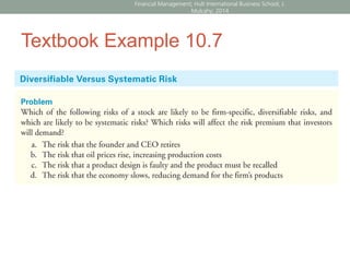 Textbook Example 10.7
Financial Management; Hult International Business School; J.
Mulcahy; 2014
 