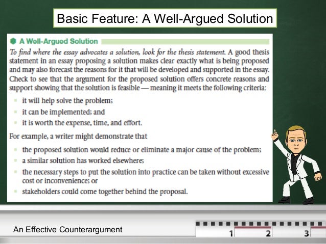 Basic features of problem solution essay