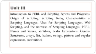 Class 17-18 Introduction to Perl.pdf bbbbbb | PPT