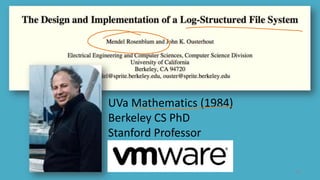 37
UVa Mathematics (1984)
Berkeley CS PhD
Stanford Professor
 