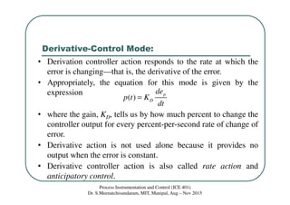 Class 17 integral and derivative control mode | PDF