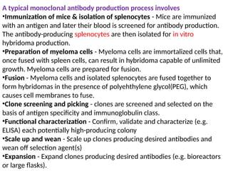 class 18 unit4Production and application of monoclonal and polyclonal ...