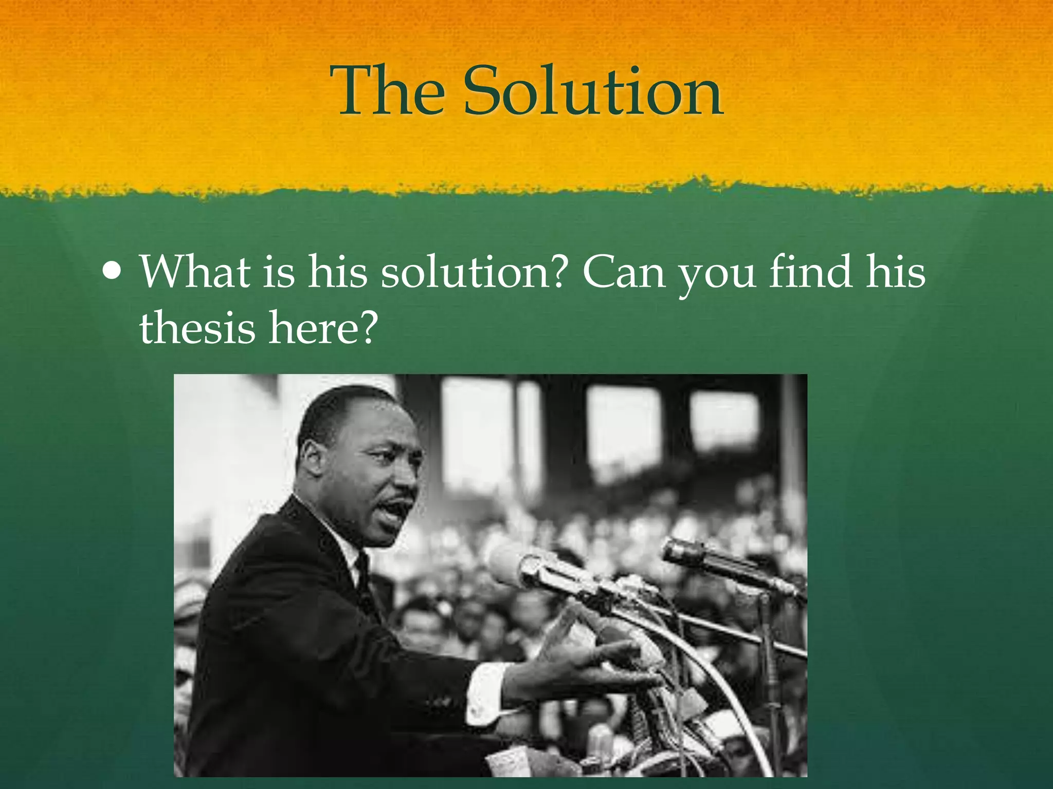 The Solution
 What is his solution? Can you find his
thesis here?
 