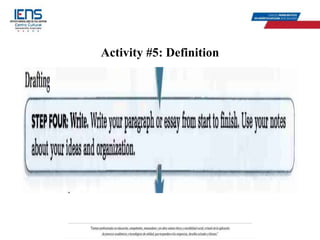 Activity #5: Definition
 