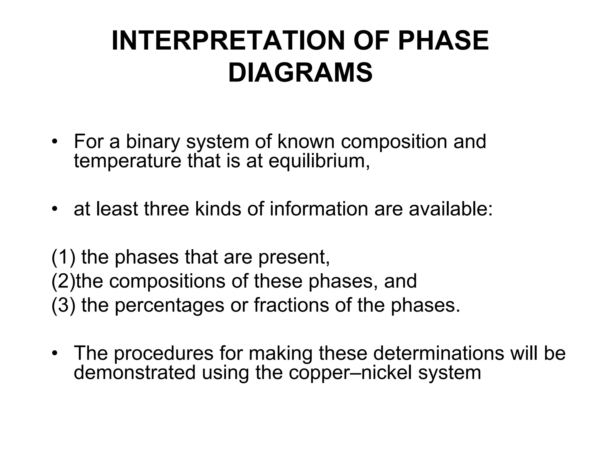 Class 1 binary phase diagrams | PPT