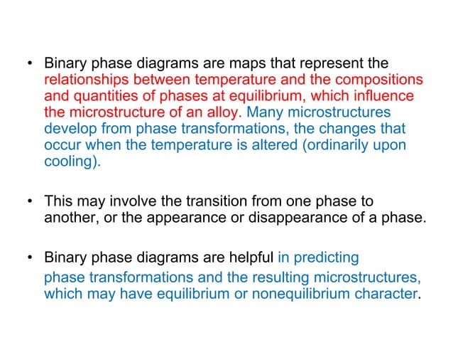 Class 1 binary phase diagrams | PPT | Chemistry | Science
