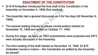 Historical background of the Indian constitution - MCN202 (Module 1) | PDF