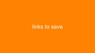 links to save
 