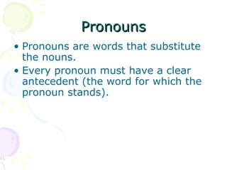 Pronouns ,[object Object],[object Object]