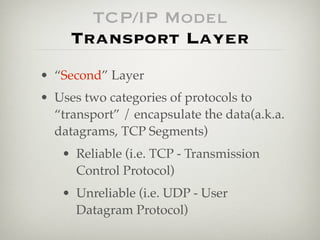 Network infrastructure - TCP/IP | KEY