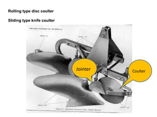 Rolling type disc coulter

Sliding type knife coulter




                             Jointer   Coulter
 