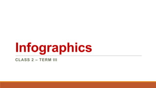 Infographics
CLASS 2 – TERM III
 