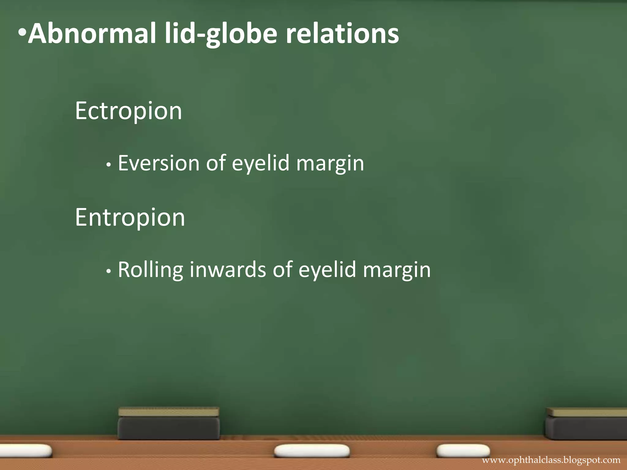 Ectropion - Entropion