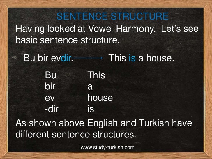 Class 2 vowel harmonysentence structure