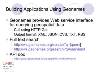 Geonames | PPT