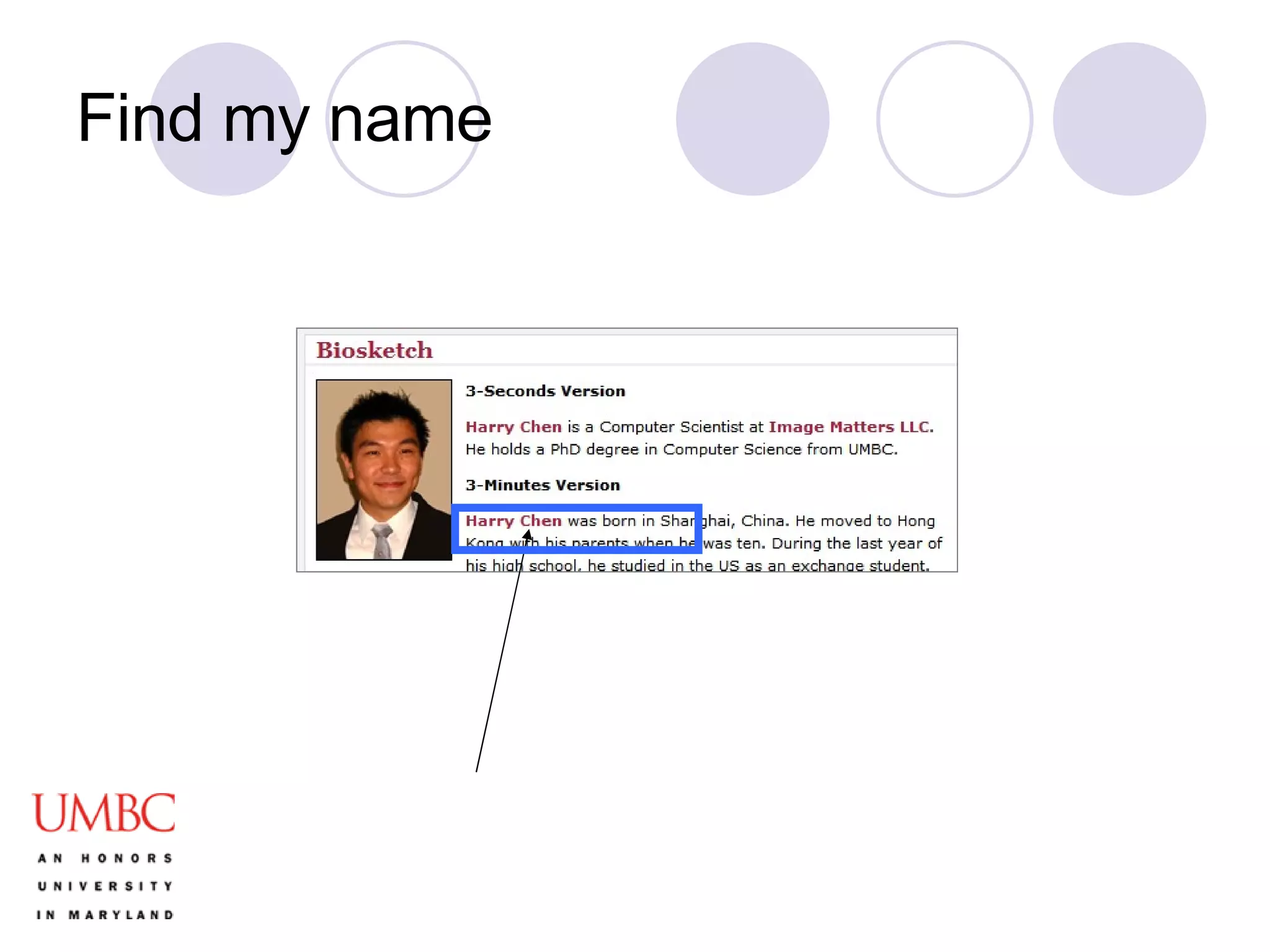 Find my name 