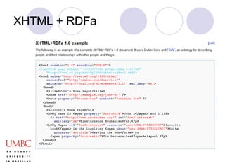 XHTML + RDFa 