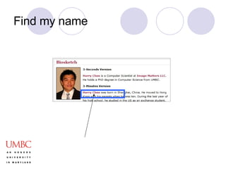 Find my name 