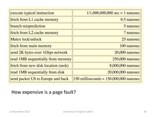 How expensive is a page fault?

12 November 2013

University of Virginia cs4414

43

 