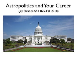 Astropolitics andYour Career
(Jay Strader,AST 825, Fall 2018)
 