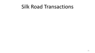 Silk Road Transactions
31
 