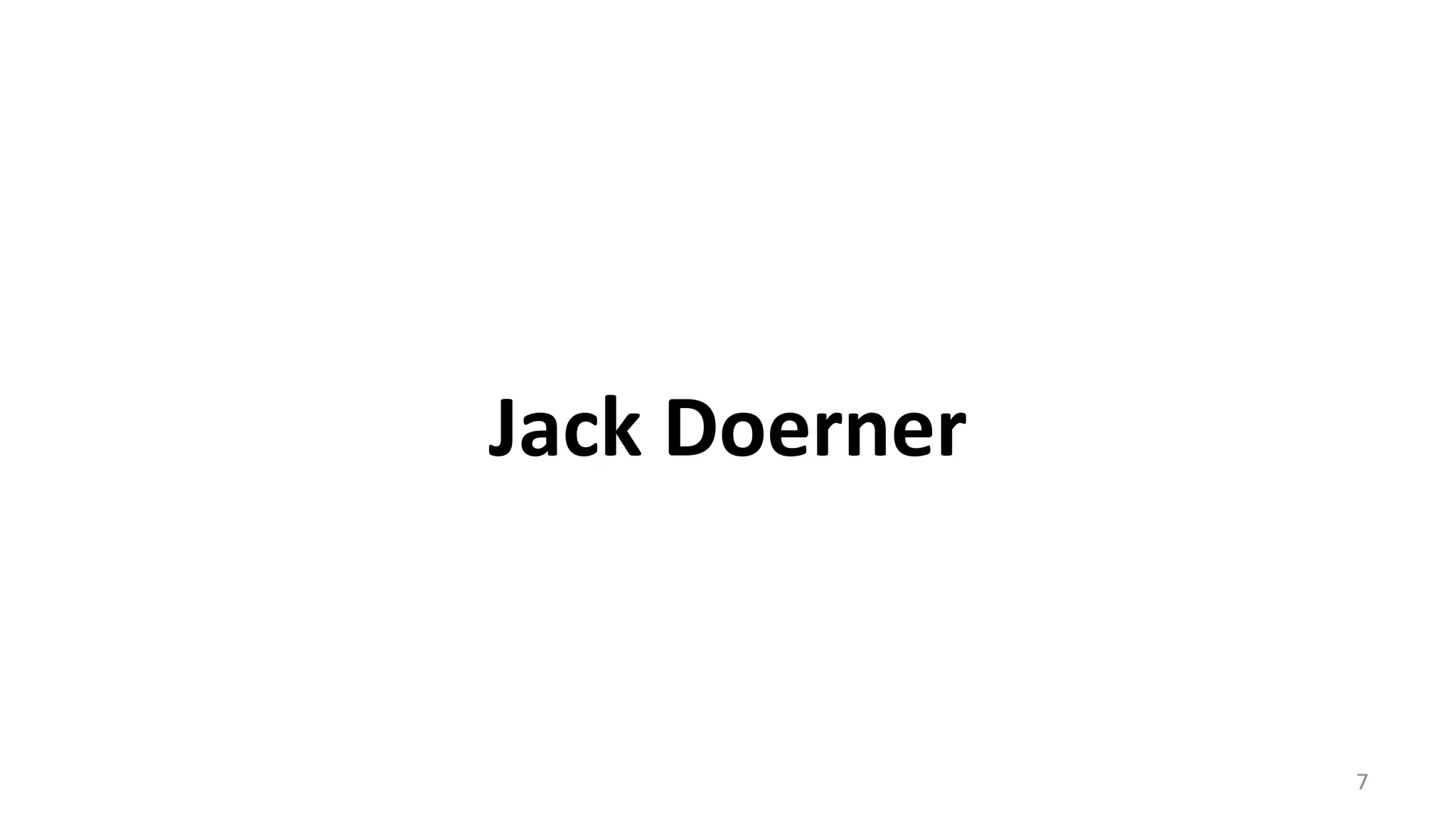 Jack Doerner
7