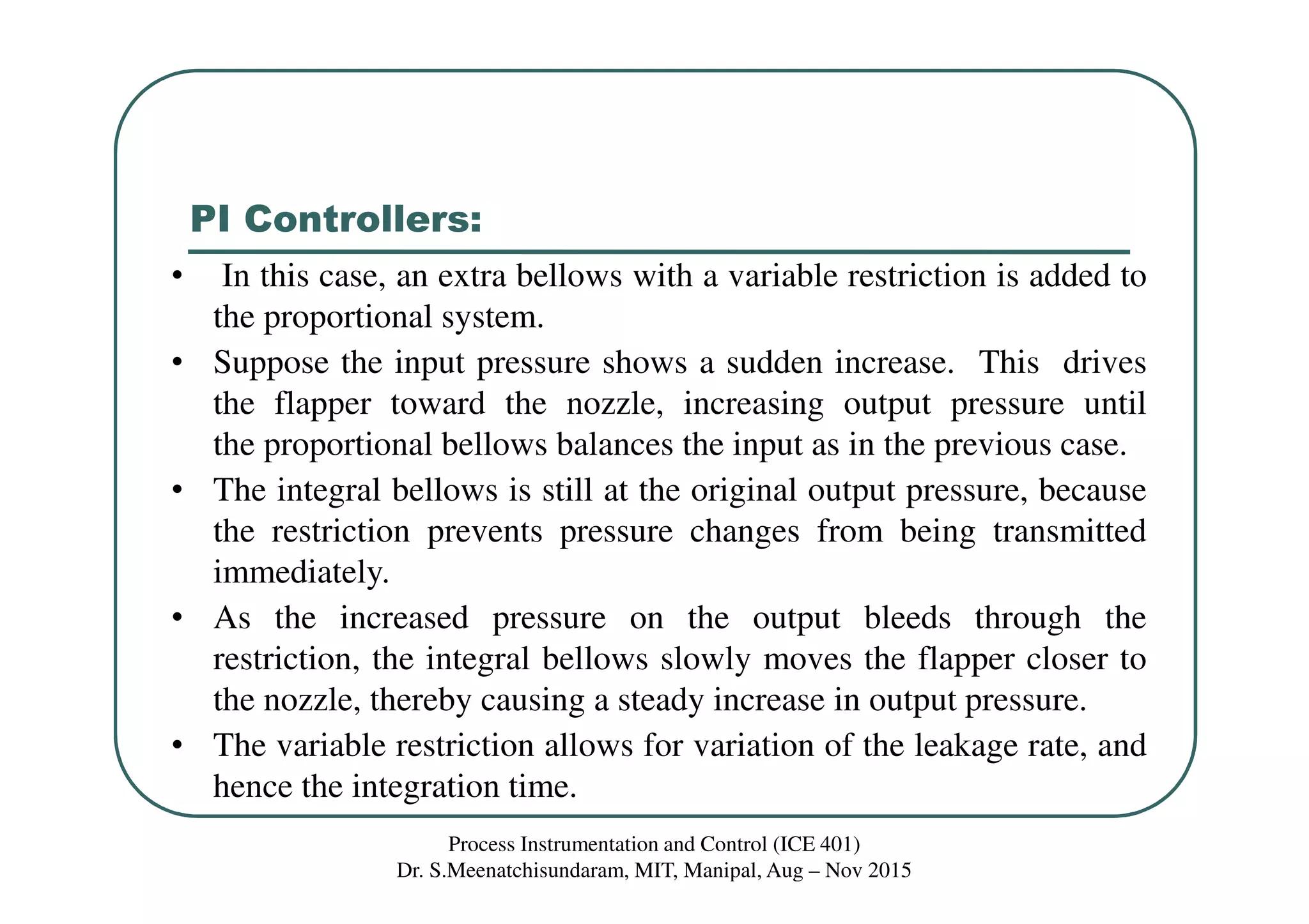 Class 29 pi, pd and pid pneumatic controllers | PDF