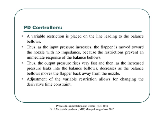 Class 29 pi, pd and pid pneumatic controllers | PDF