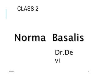 CLASS 2
5/28/2019 1
Dr.De
vi
 