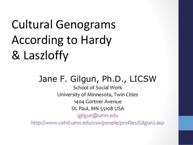doing a cultural genogram hardy laszloffy making a genogram