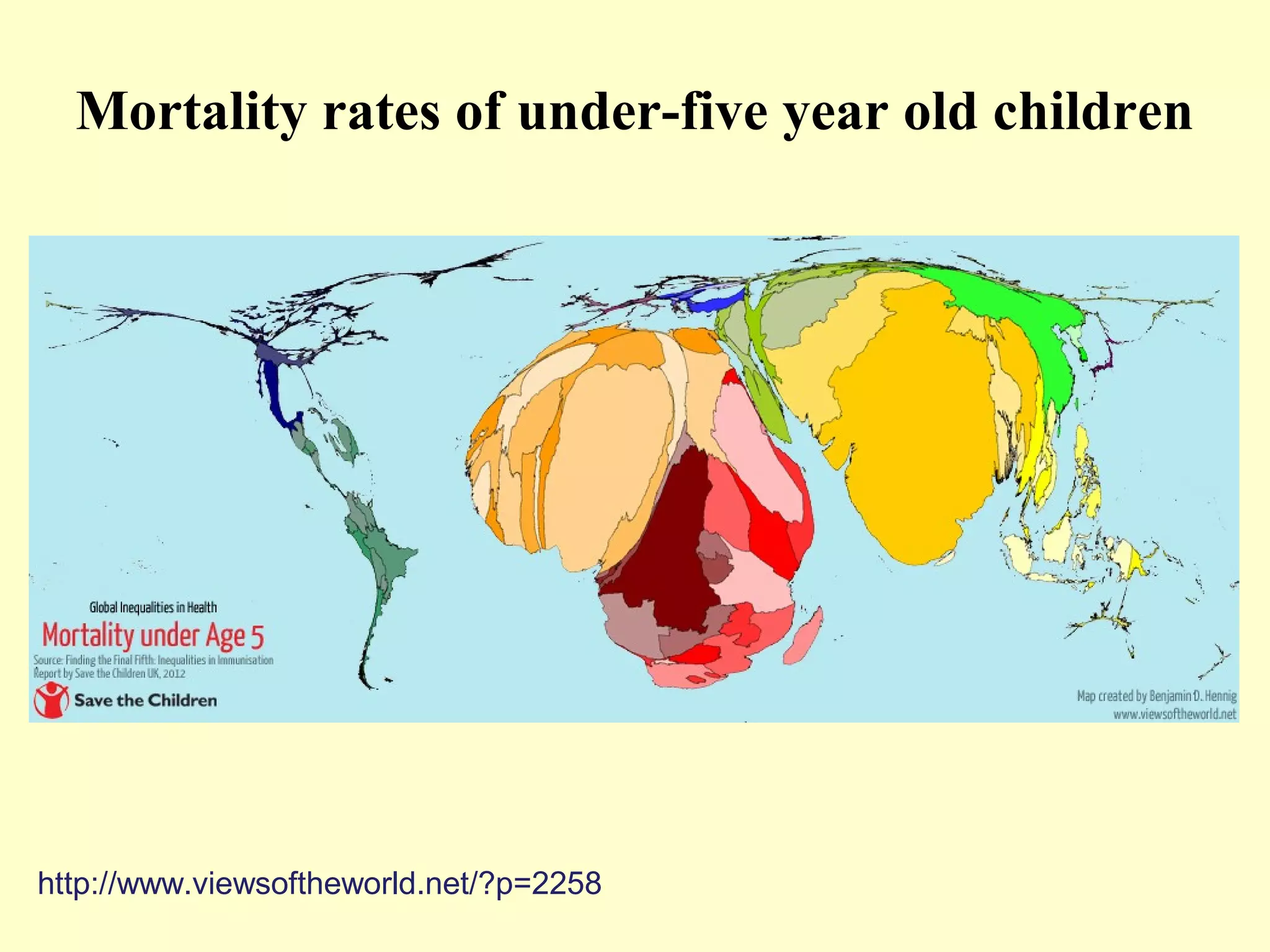 http://www.viewsoftheworld.net/?p=2258
Mortality rates of under-five year old children
 