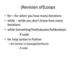 Functions, List and String methods | PPT image.