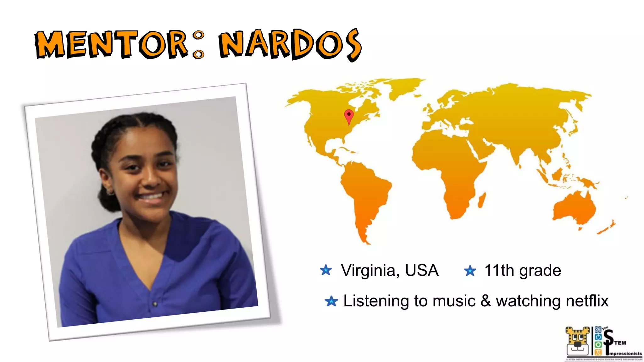 Virginia, USA 11th grade
Listening to music & watching netflix
 