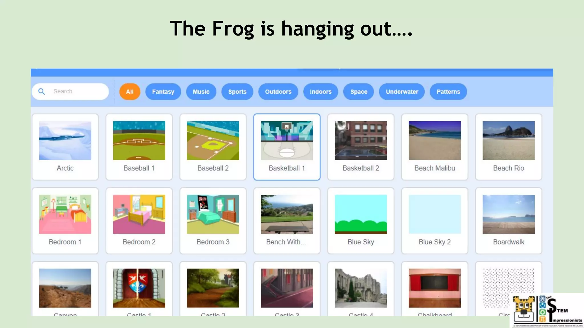 The Frog is hanging out….
 