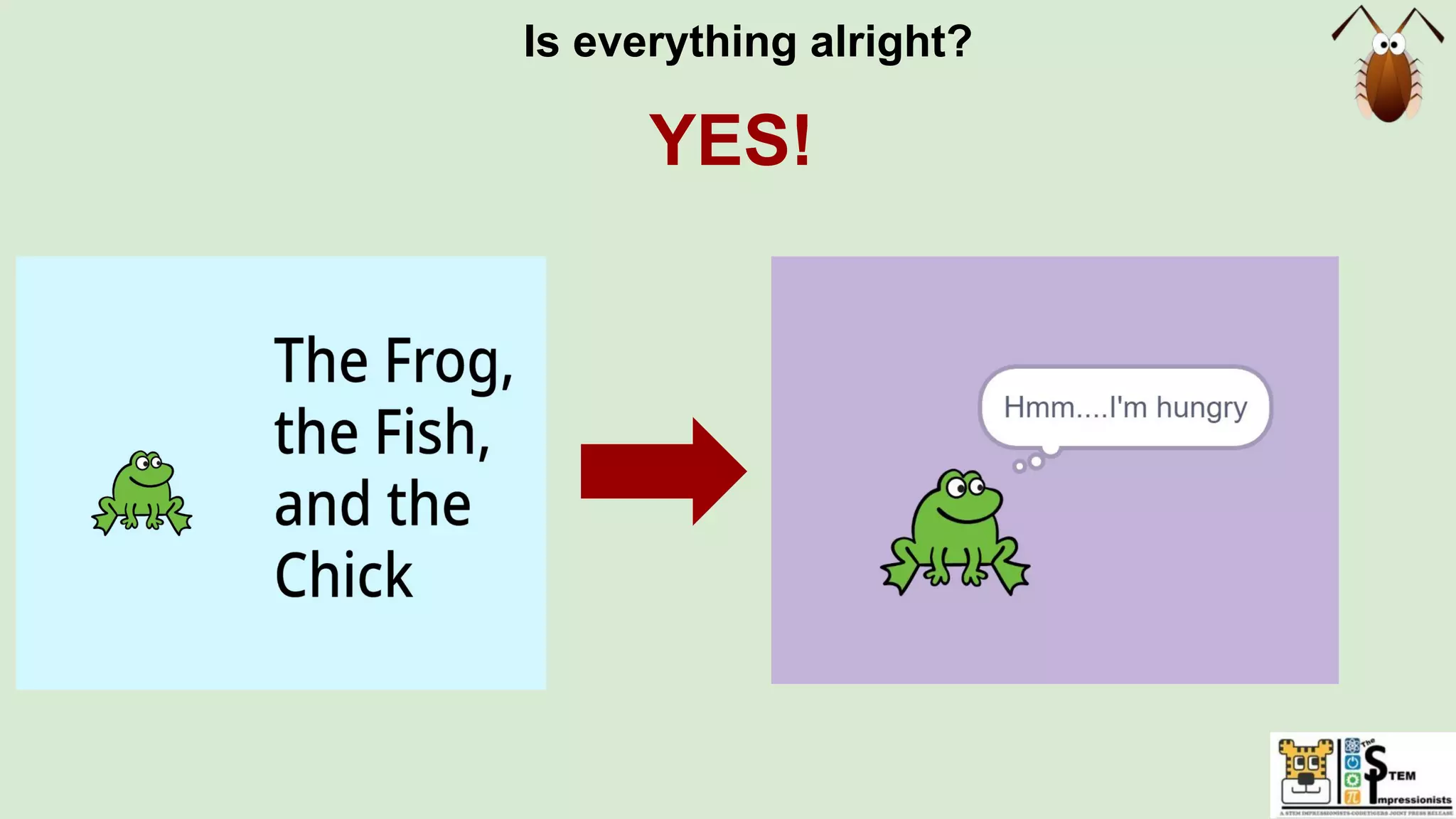 Is everything alright?
YES!
 