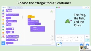 Choose the “frogWithout” costume!
 