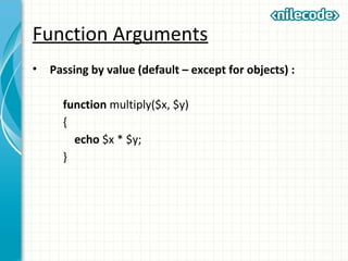 Class 3 - PHP Functions | PPT